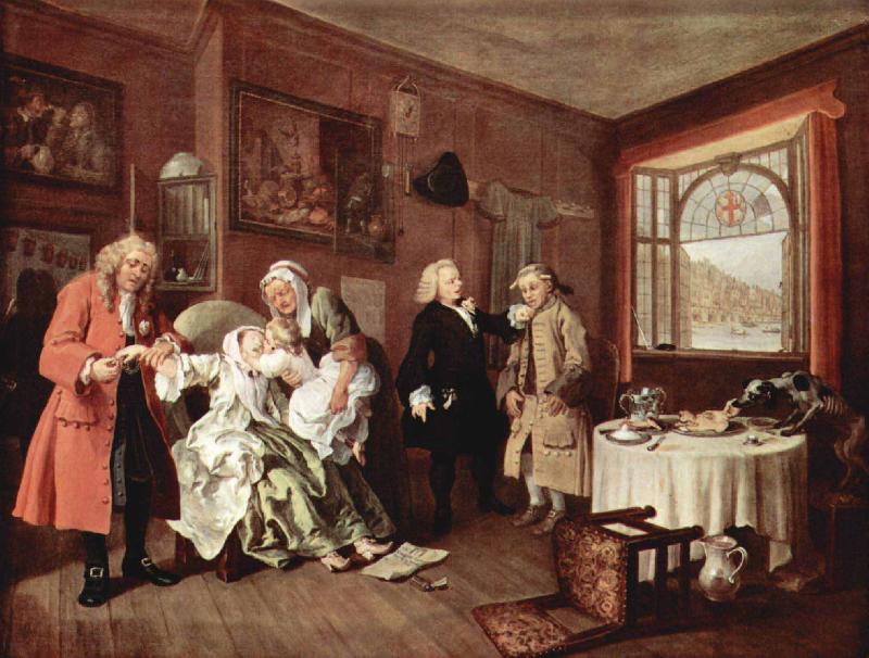 William Hogarth The Ladys Death